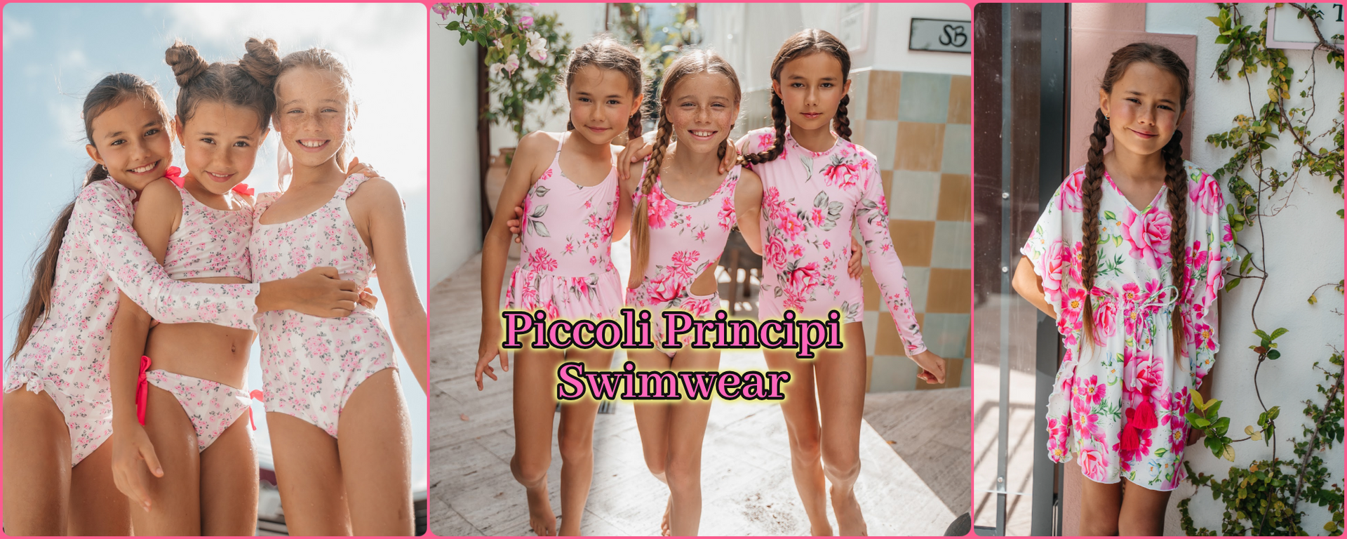 Piccoli Principi Girls Luxury Swimwear | HONEYPIEKIDS.COM | Kids Boutique Swimwear