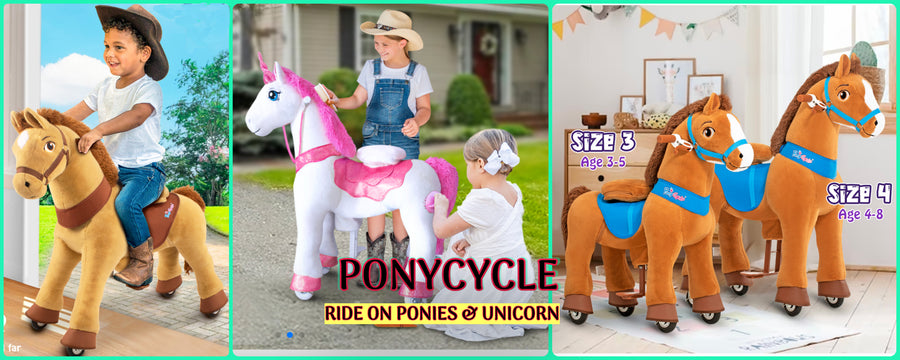PONYCYCLE Ride On Ponies | HONEYPIEKIDS.COM