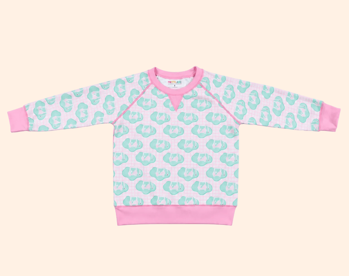 Poppyland Caroline Crewneck Sweater - Putting Party | HONEYPIEKIDS