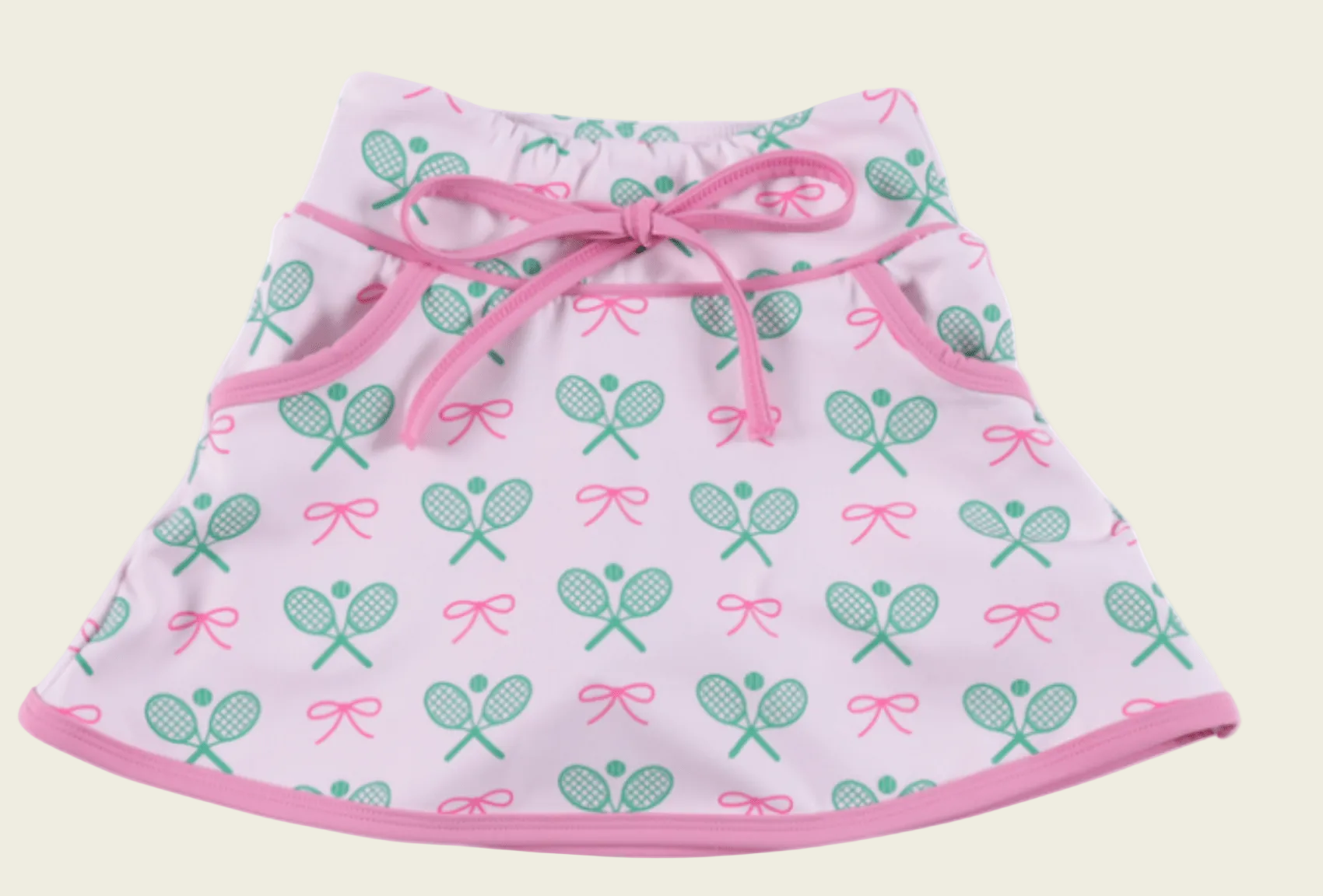 Poppyland Girls Emmy Skort - Tennis Love Pattern | HONEYPIEKIDS 