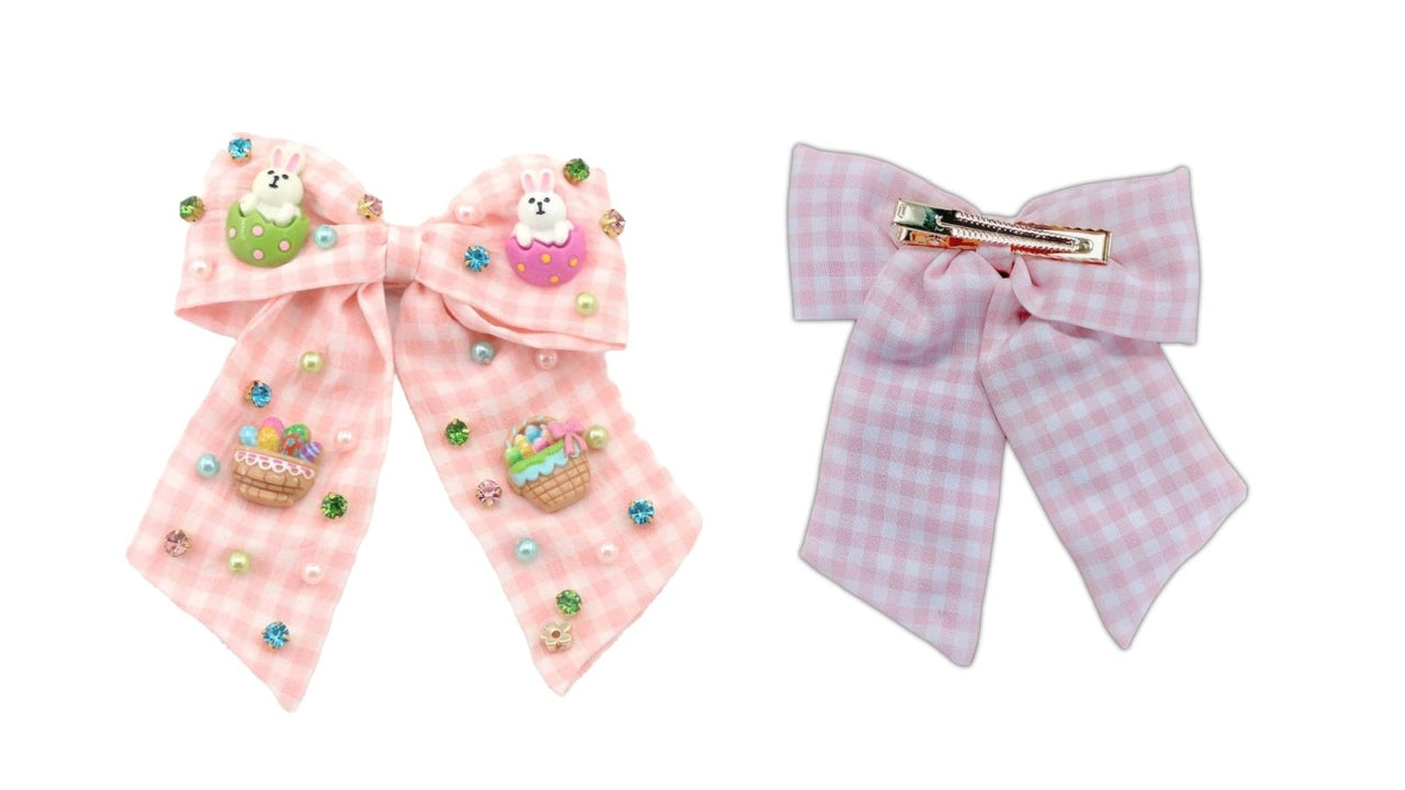 Poppyland HAIR BOW - Baskets and Bunnies | HONEYPIEKIDS 