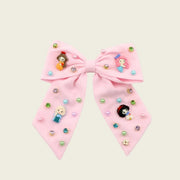 Poppyland Girls Pink Princess Hair Bow | HONEYPIEKIDS