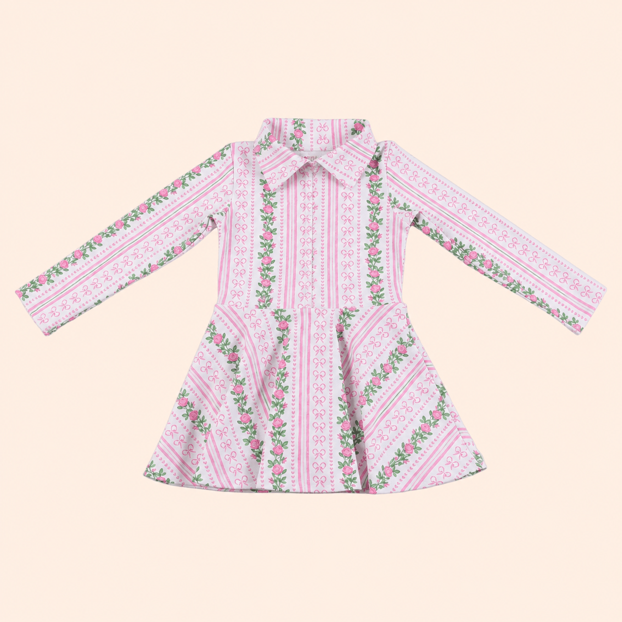 Poppyland Long Sleeve Grace Dress - Bow Garden