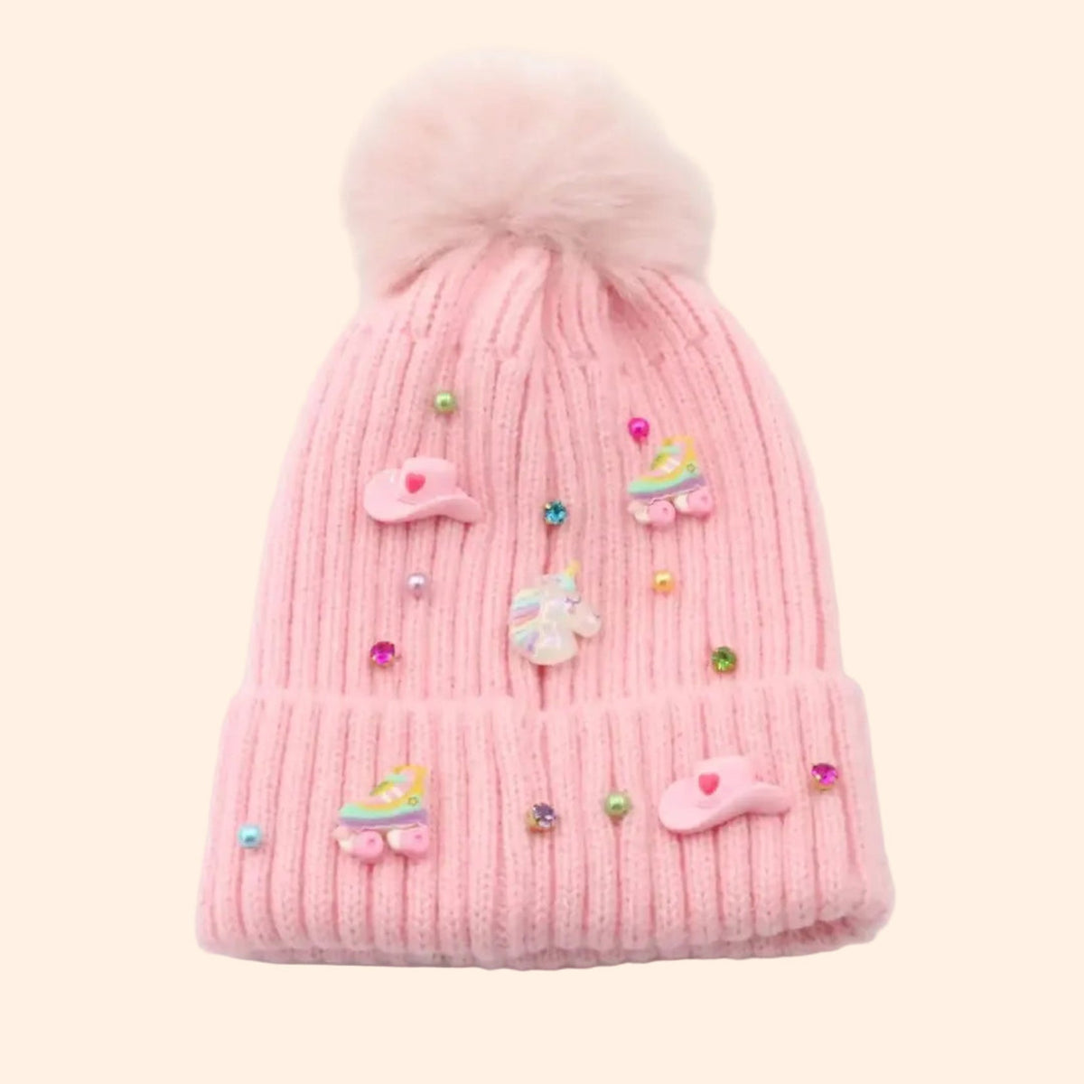 Poppyland Pom Hat - Girly Pop | HONEYPIEKIDS 