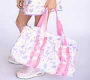 Poppyland Ruffle Duffle Bag - Blooms + Bows | HONEYPIEKIDS 