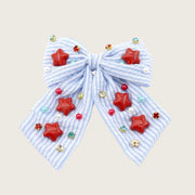 Poppyland Stars and Stripes Hair Bow | HONEYPIEKIDS