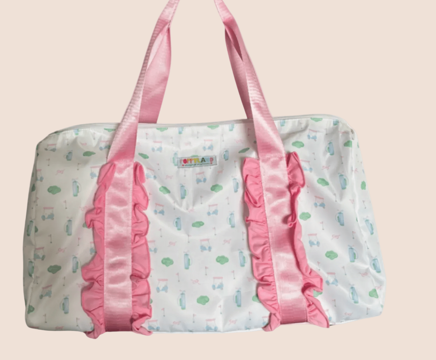 Poppyland Girls Tee Party Ruffle Duffle Bag | HONEYPIEKIDS
