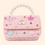 Poppyland Tweed Purse - Rainbow Crown | HONEYPIEKIDS