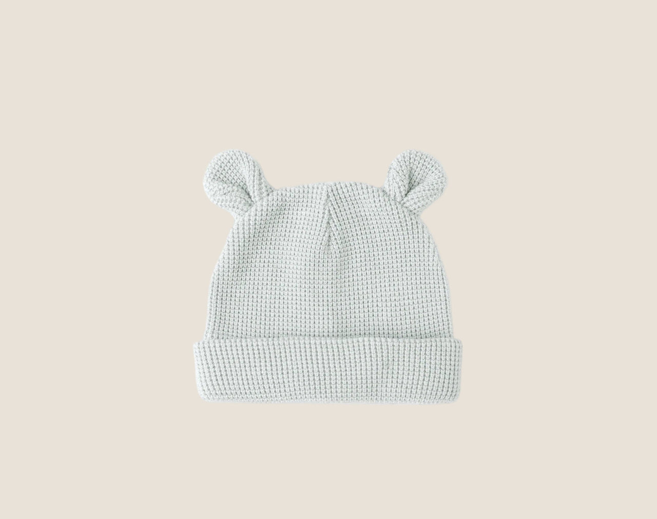 Quincy Mae Baby Bear Beanie Hat in Ice Blue - HONEYPIEKIDS