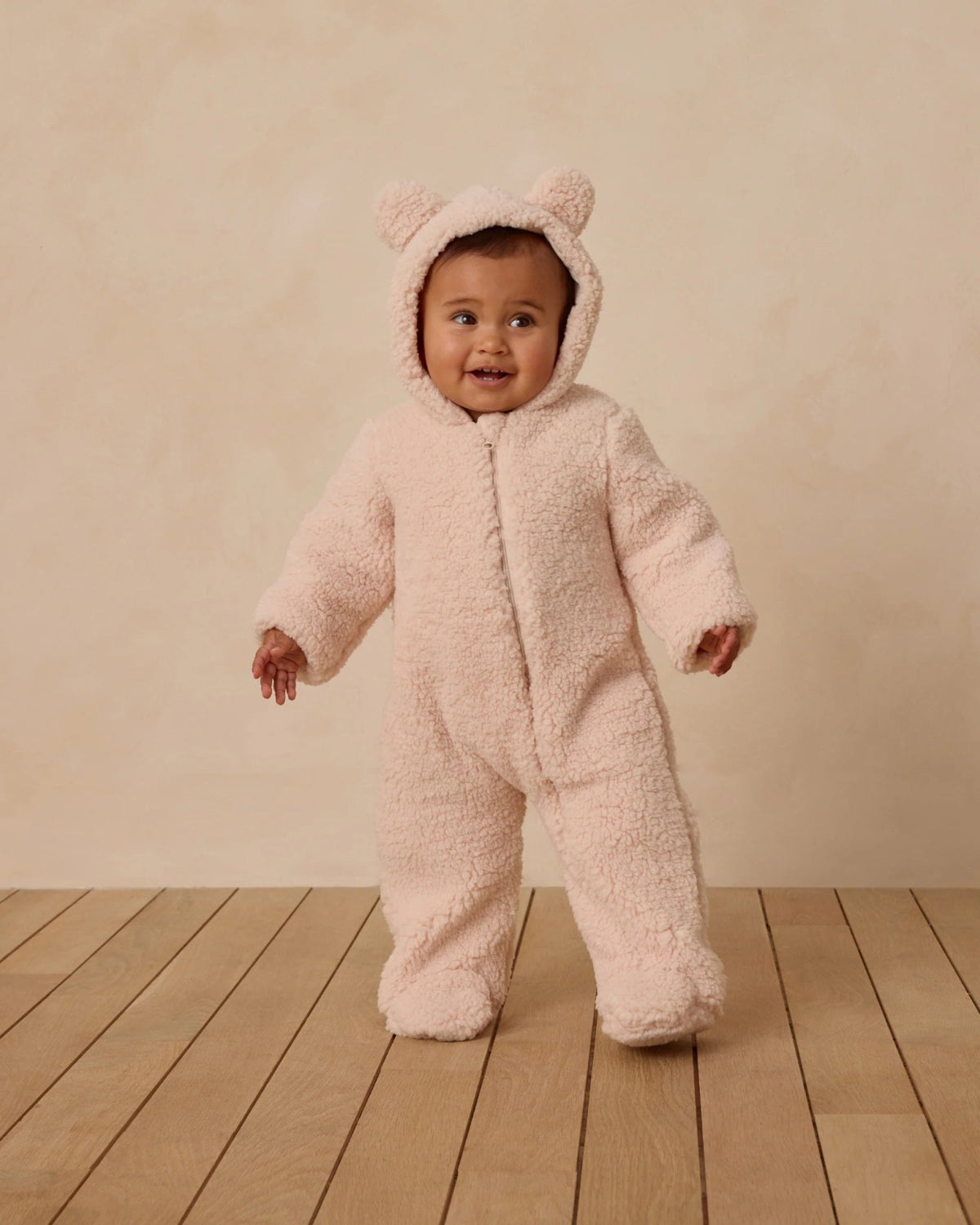 Quincy Mae Bear Jumpsuit - Antique | HONEYPIEKIDS