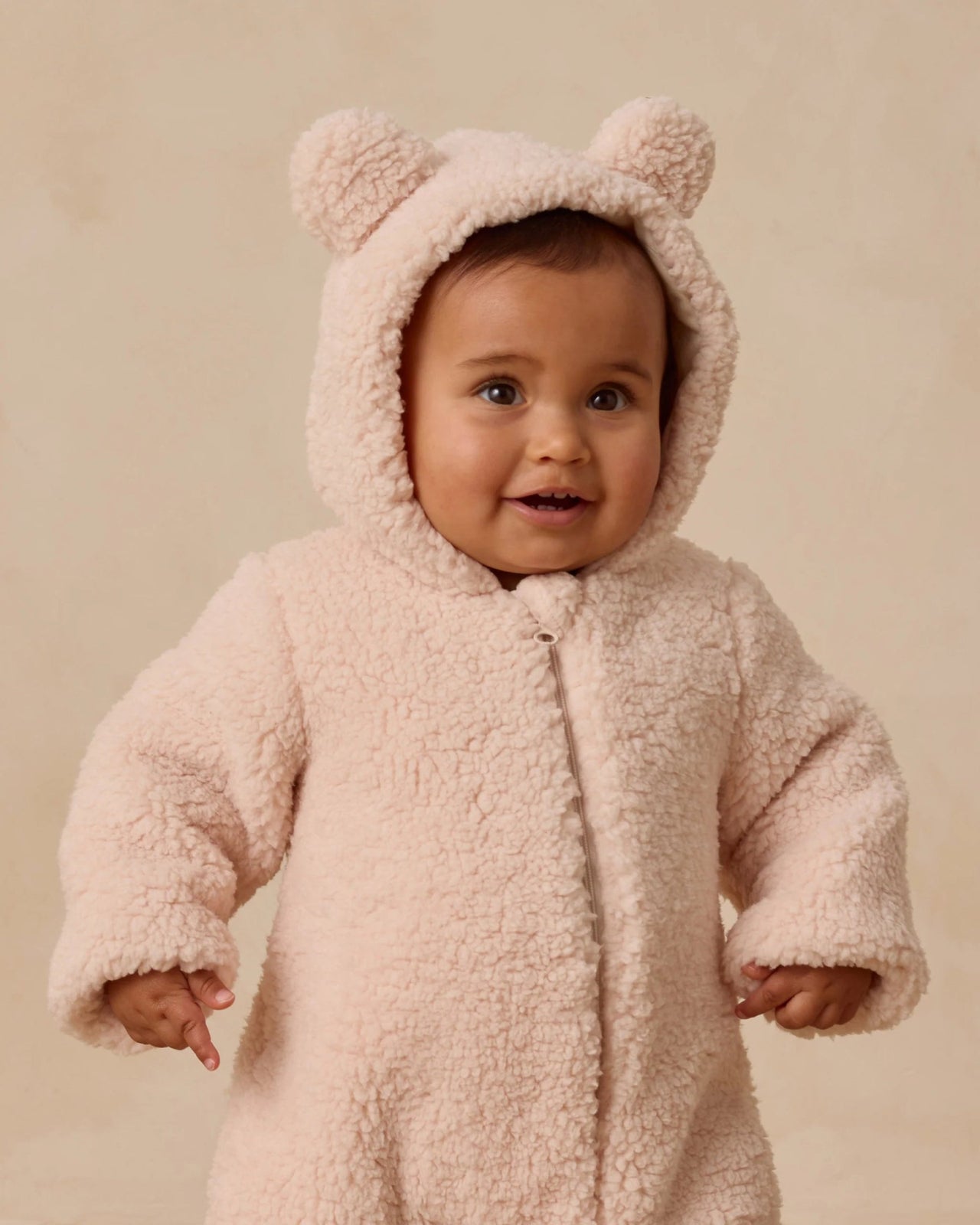 Quincy Mae Baby Bear Jumpsuit - Antique | HONEYPIEKIDS.COM