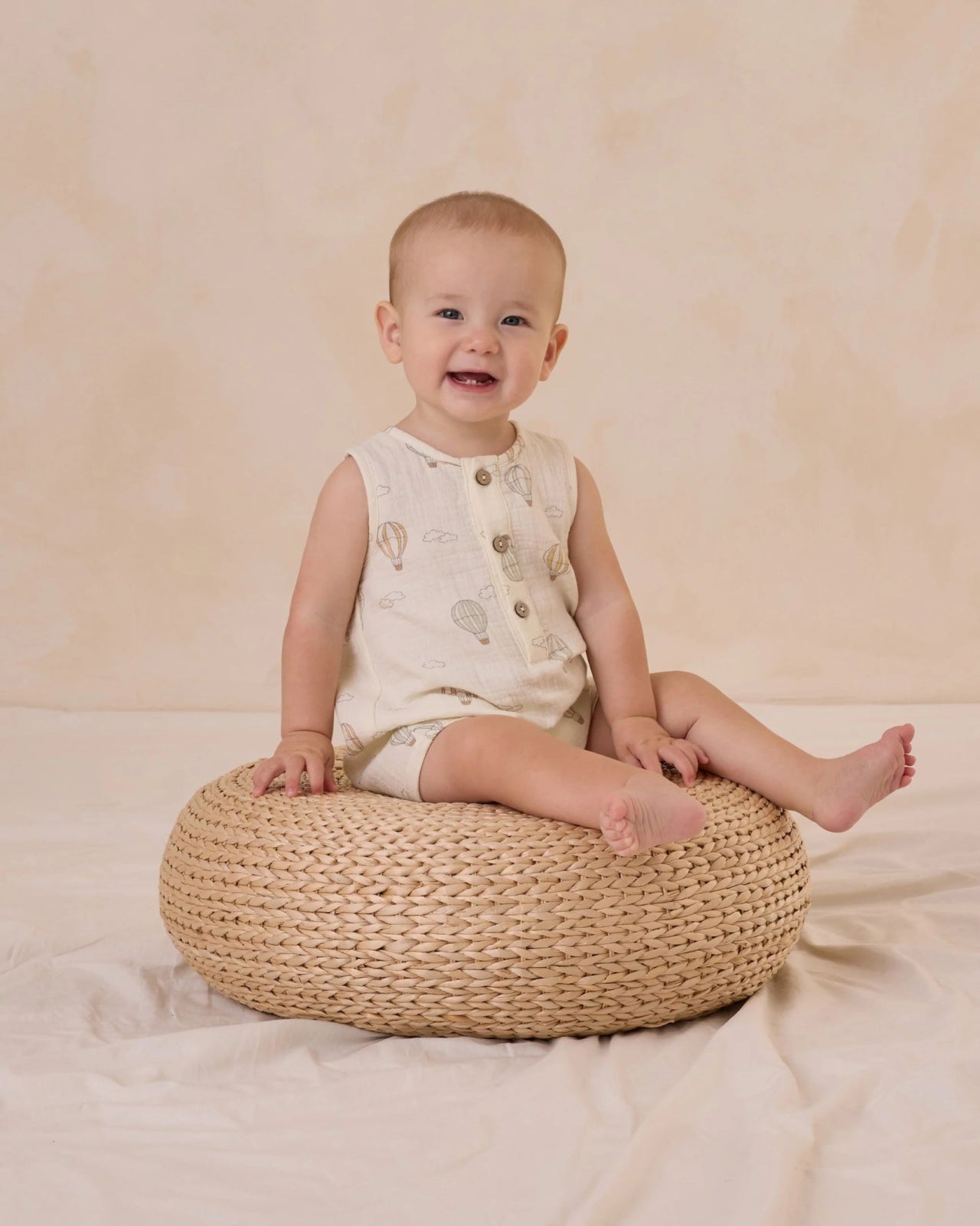 Quincy Mae Baby Boys Jack Romper - Hot Air Balloons | HONEYPIEKIDS 