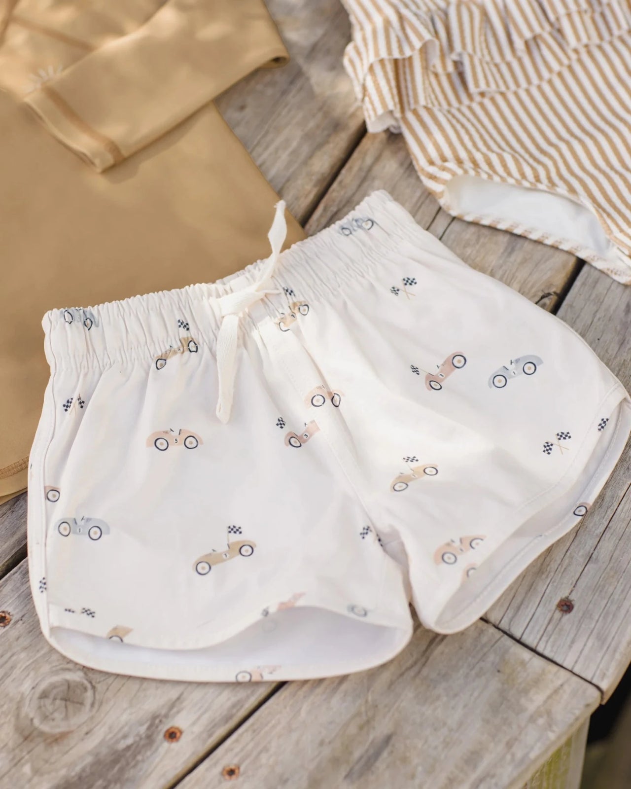 Quincy Mae Baby Boys Swim Shorts - Race Car | HONEYPIEKIDS