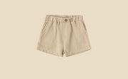 Quincy Mae Boys Utility Shorts- Butterscotch | HONEYPIEKIDS - Organic Baby Clothes