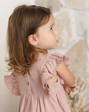 Quincy Mae Daisy Dress - Mauve | HONEYPIEKIDS