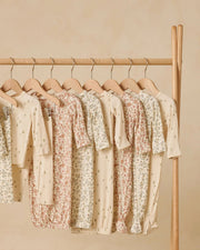 Quincy Mae Bamboo Zip Footie - Trees | HONEYPIEKIDS 