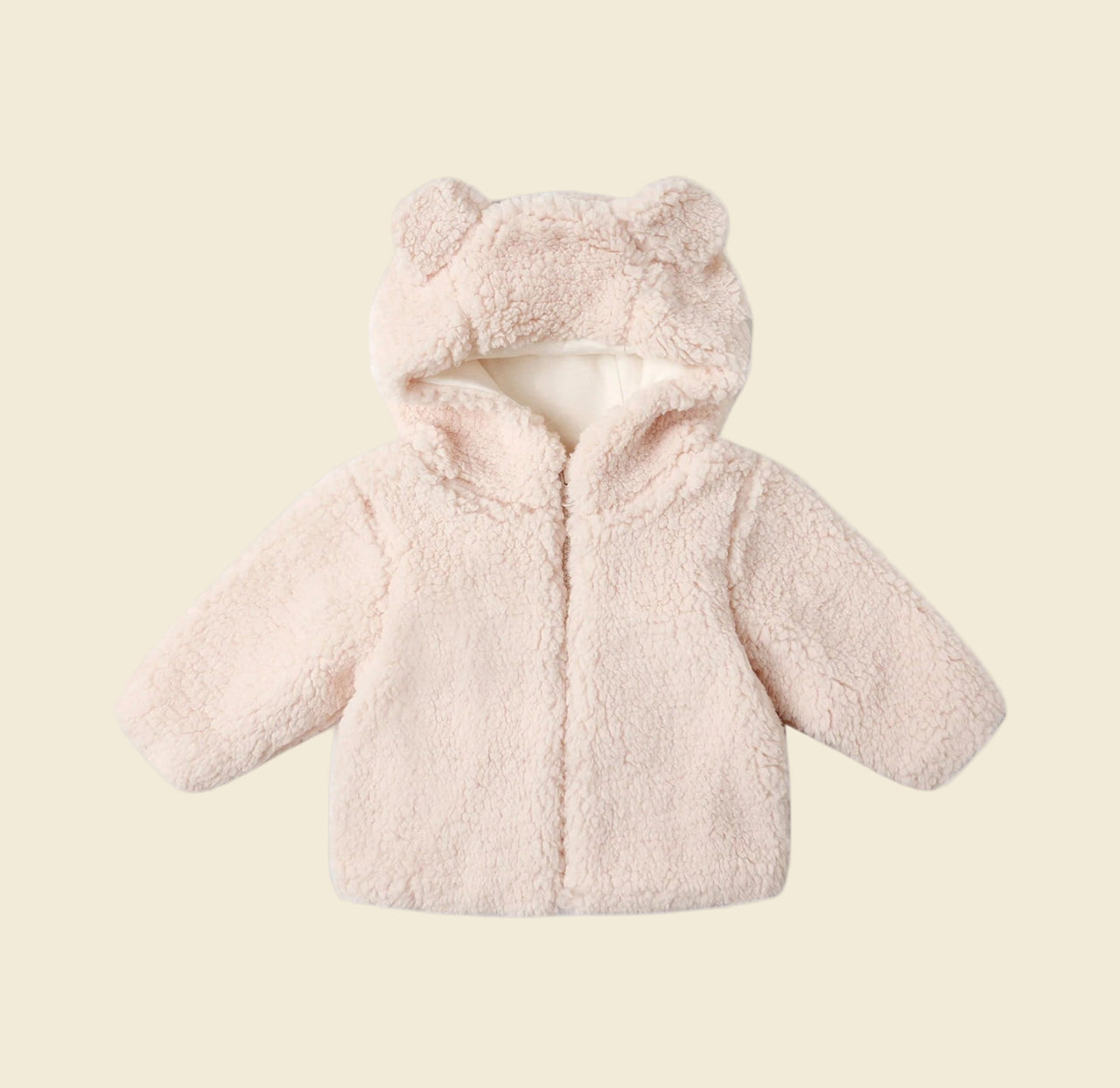 Quincy Mae Bear Jacket - Frost | HONEYPIEKIDS 