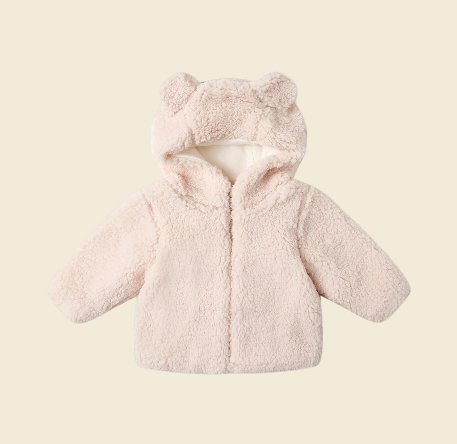Quincy Mae Bear Jacket - Frost | HONEYPIEKIDS 
