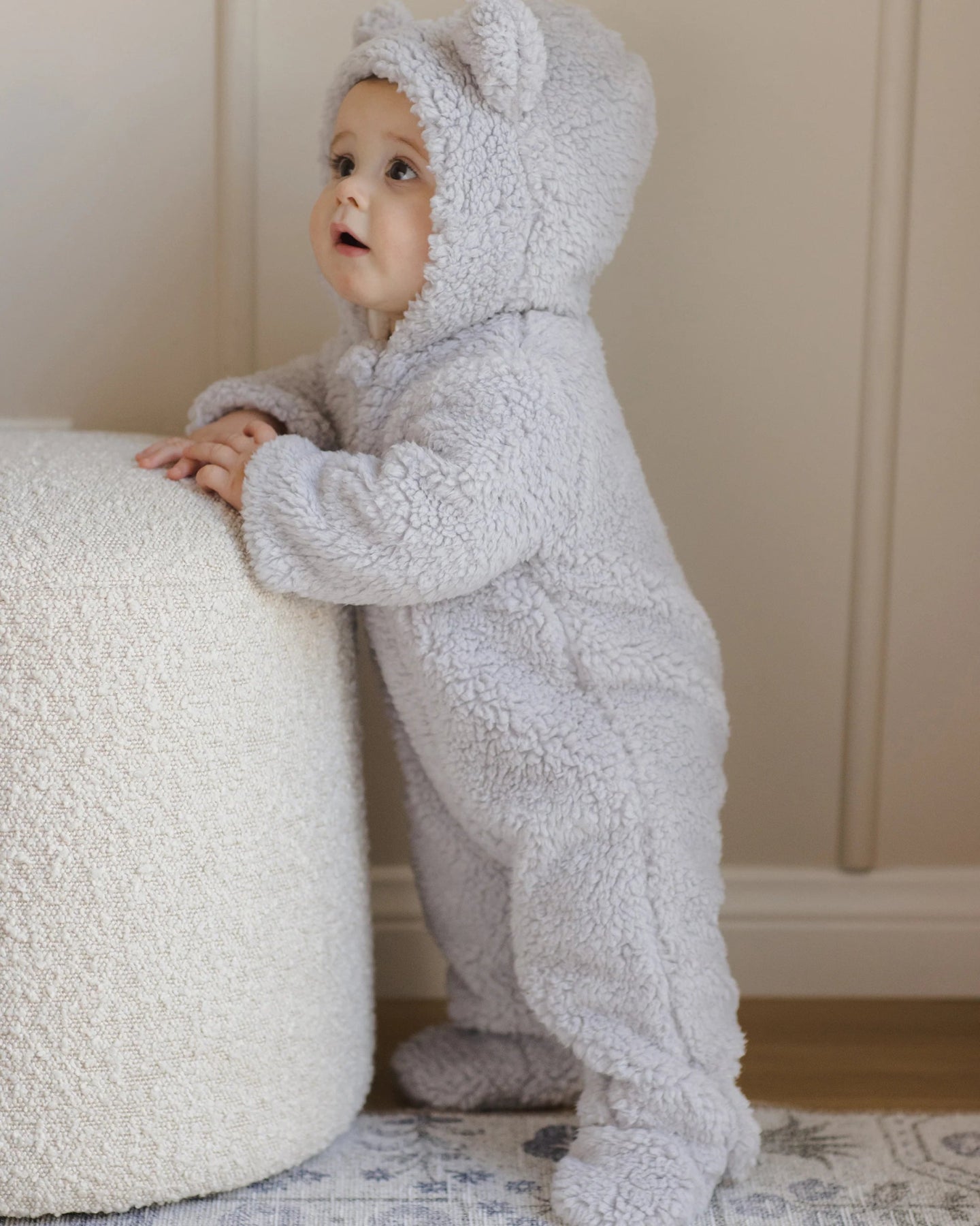 Quincy Mae Bear Jumpsuit - Frost | HONEYPIEKIDS
