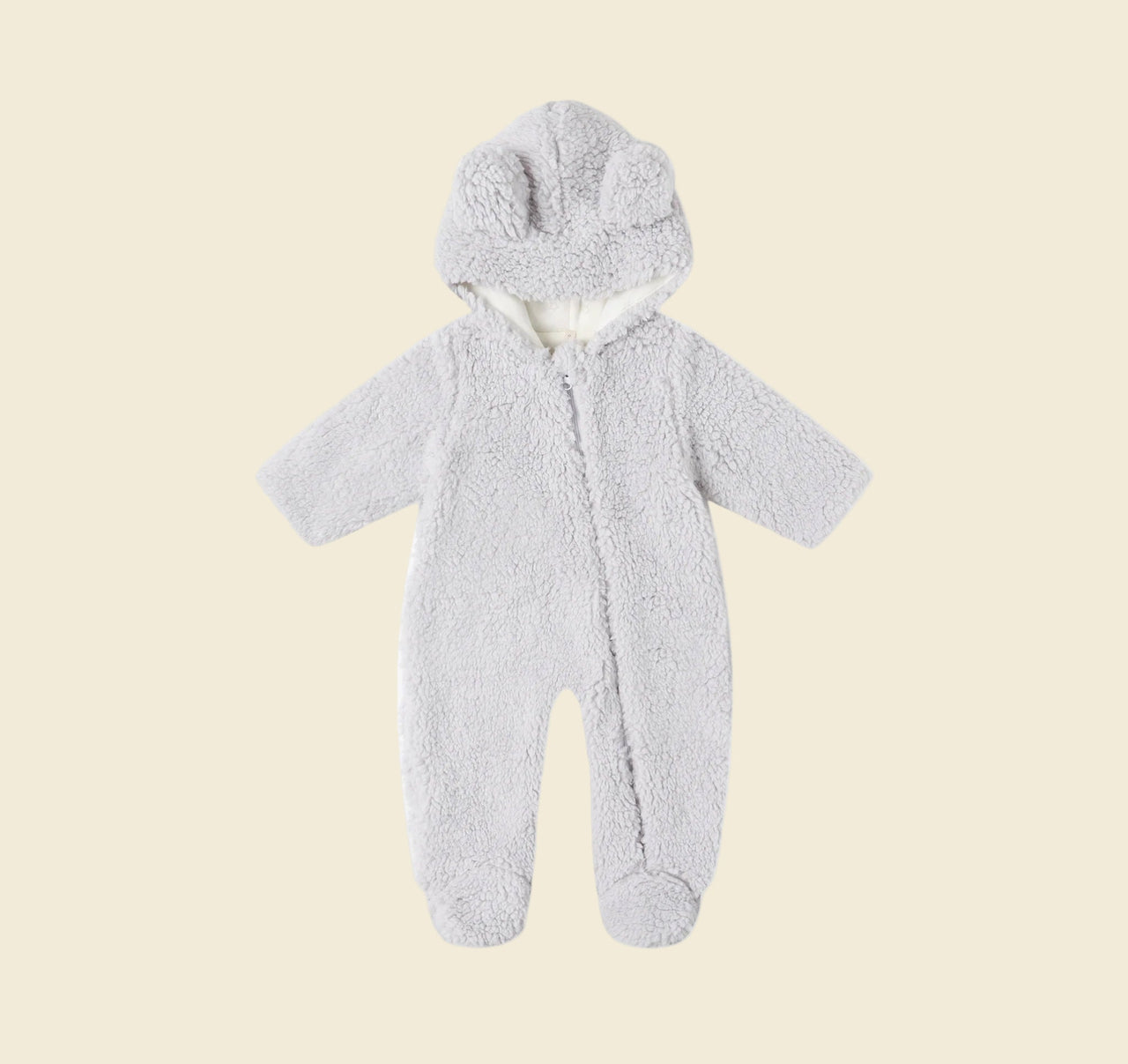 Quincy Mae Bear Jumpsuit - Frost | HONEYPIEKIDS