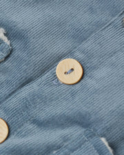 Quincy Mae Corduroy Hooded Jacket | Ocean | HONEYPIEKIDS