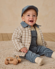 Quincy Mae Boys Ford Jacket - Blue Plaid | HONEYPIEKIDS