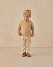 Quincy Mae Boys Henry Top - Butterscotch | HONEYPIEKIDS.COM