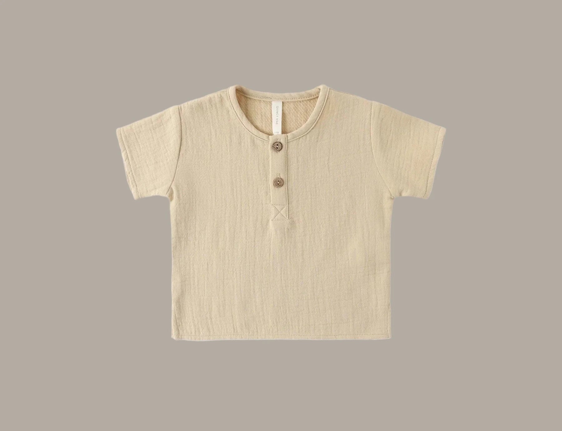 Quincy Mae Boys Henry Top - Butterscotch | HONEYPIEKIDS.COM