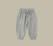 Quincy Mae Baby Boys Luca Pants - Sage | HONEYPIEKIDS.COM