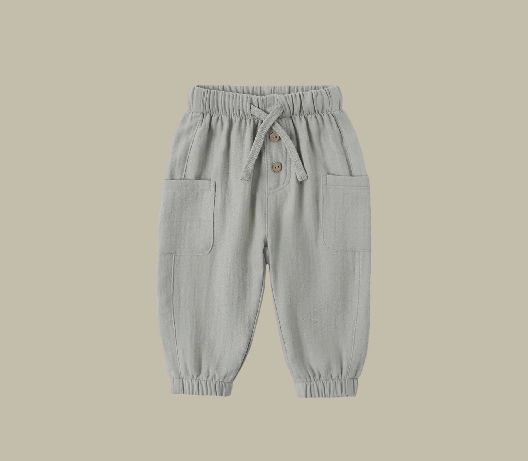 Quincy Mae Baby Boys Luca Pants - Sage | HONEYPIEKIDS.COM