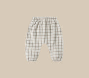 Quincy Mae Boys Woven Pants - Blue Plaid | HONEYPIEKIDS
