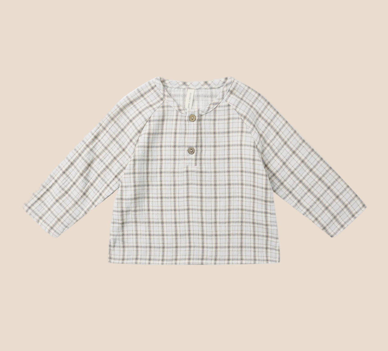Quincy Mae Zion Woven Shirt | Blue Plaid | HONEYPIEKIDS