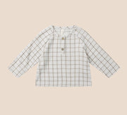 Quincy Mae Zion Woven Shirt | Blue Plaid | HONEYPIEKIDS