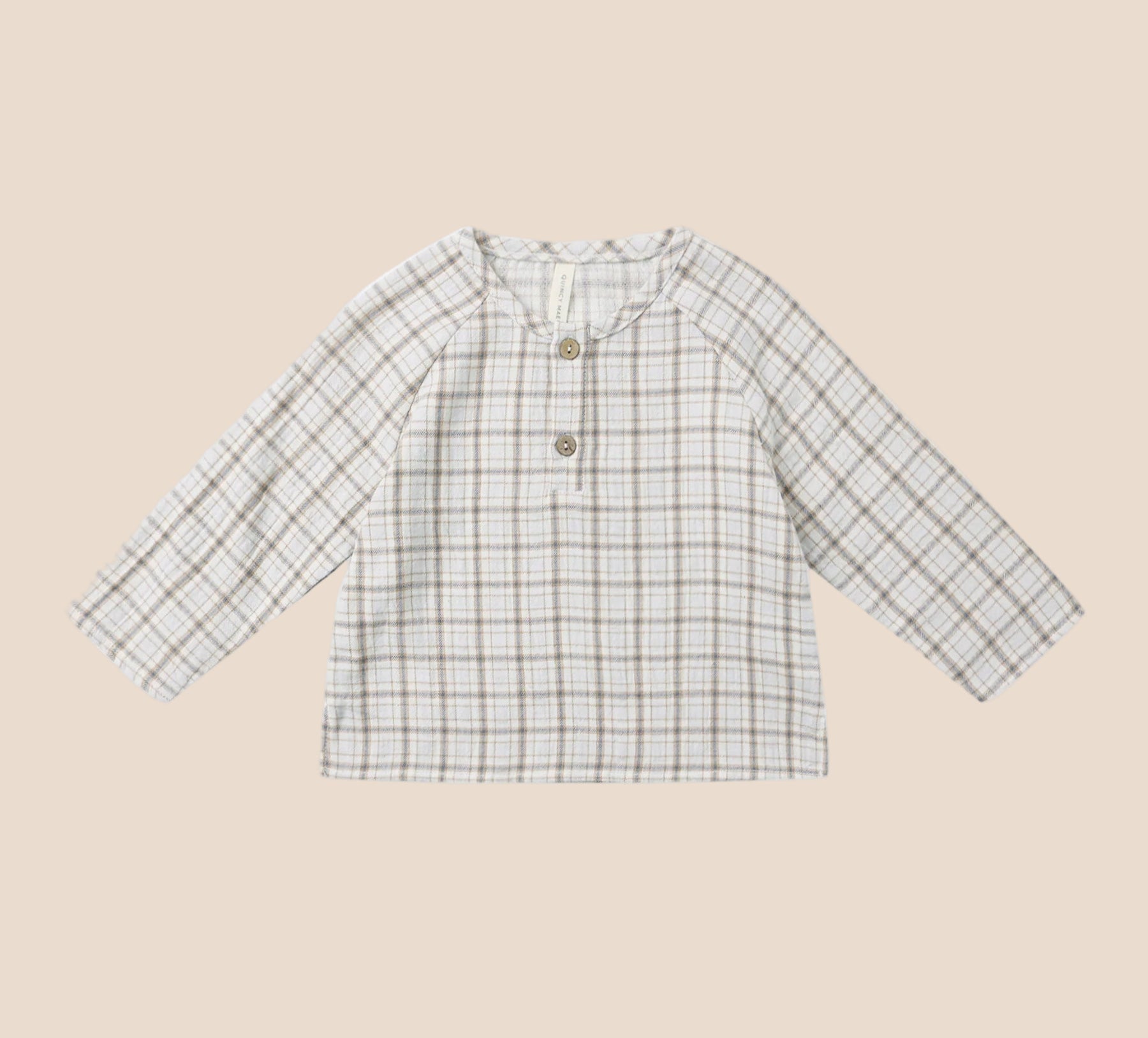 Quincy Mae Zion Woven Shirt | Blue Plaid | HONEYPIEKIDS