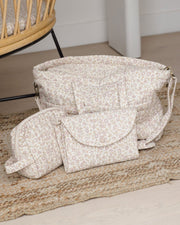HONEYPIEKIDS | Quincy Mae Diaper Bag + Changing Mat | Wildflower Woven