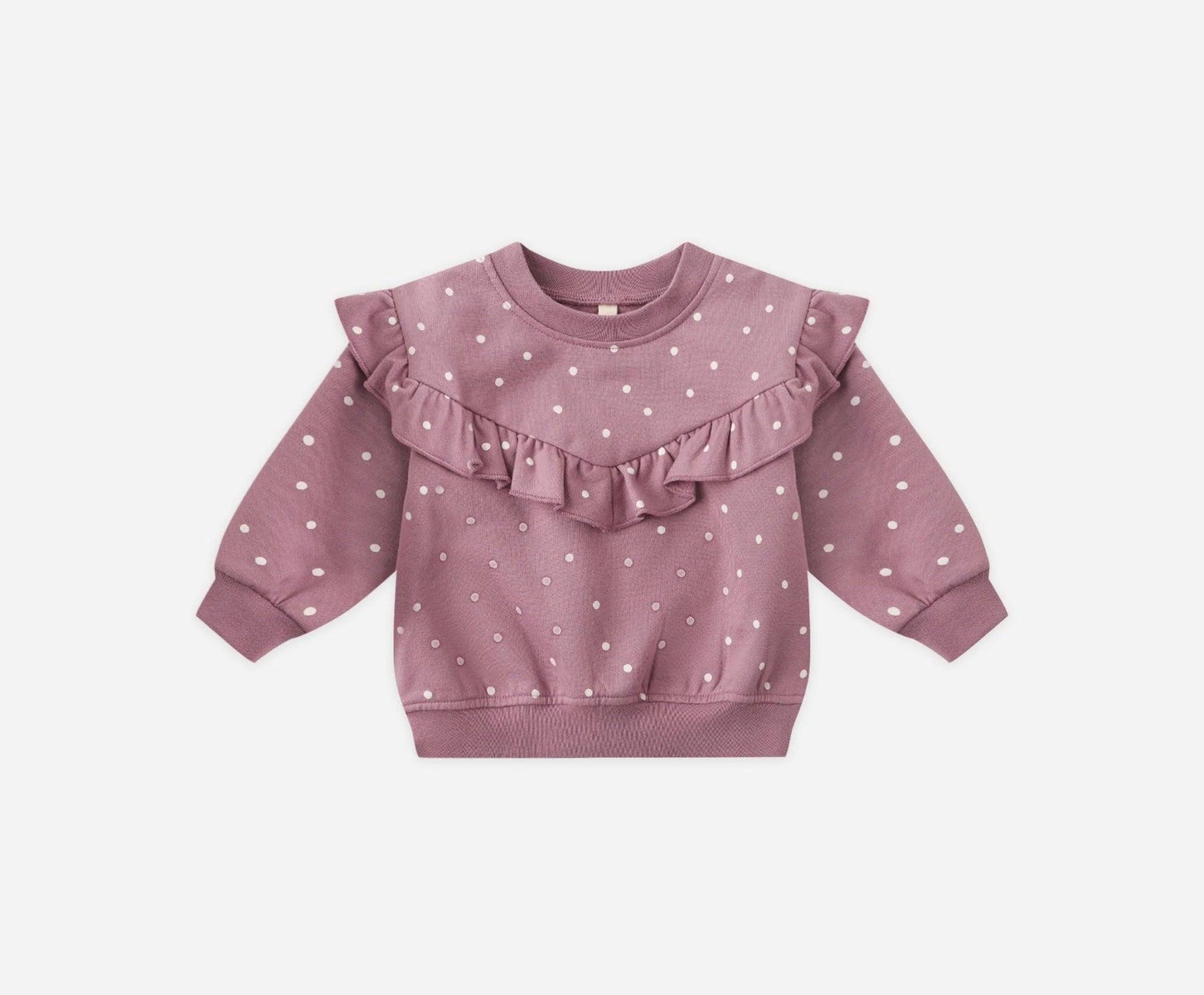 Quincy Mae Girls Relaxed Fleece Sweatshirt and Sweatpants | Polka Dot | HONEYPIEKIDS 