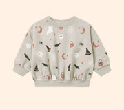 Quincy Mae Halloween Relaxed Fleece Sweatshirt - Halloween Things | HONEYPIEKIDS 