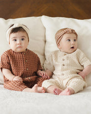 Quincy Mae Hayes Jumpsuit - Natural | HONEYPIEKIDS 