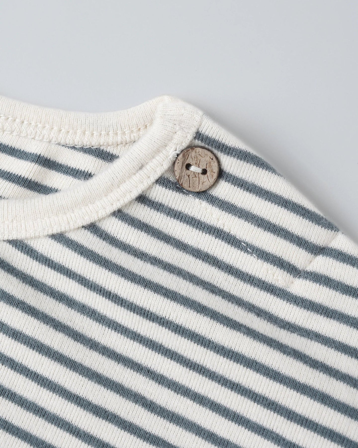 Quincy Mae Long Sleeve Tee - Ocean Micro Stripe | HONEYPIEKIDS