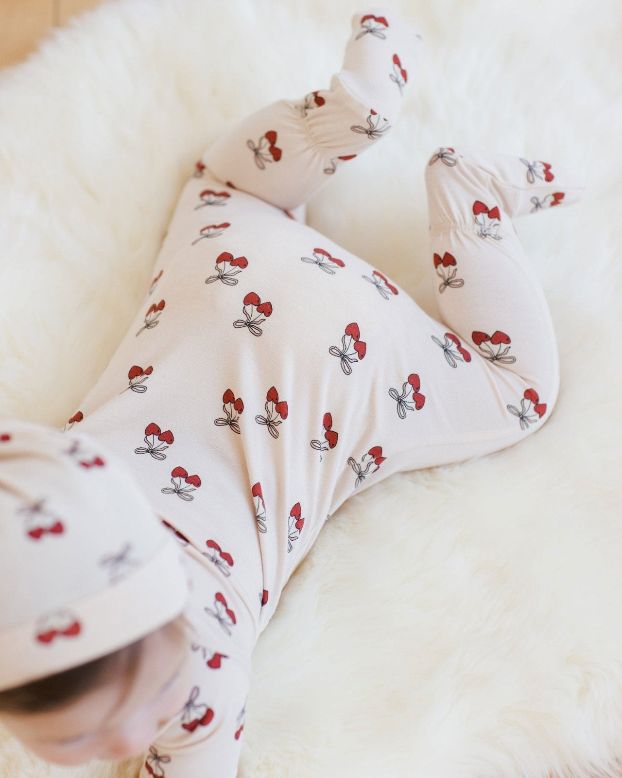 Quincy Mae Mon Amour Bamboo Zip Footies | HONEYPIEKIDS 
