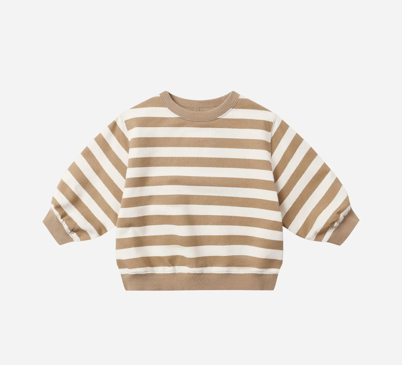 Quincy Mae Oversized Crew Sweatshirt and Pants Set - Gold Stripe | HONEYPIEKIDS