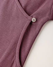 Quincy Mae Pointelle Wrap Footie - Mulberry | HONEYPIEKIDS