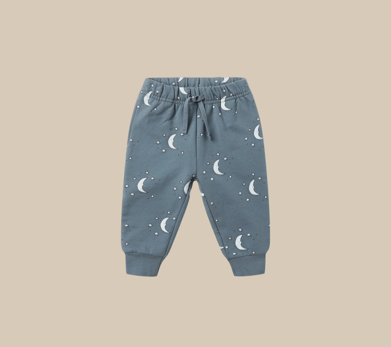 Quincy Mae Relaxed Fleece Sweatpant | Silver Moons | HONEYPIEKIDS 