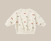 Quincy Mae Relaxed Fleece Sweatshirt and Pants Set - Holiday Cars | HONEYPIEKIDS