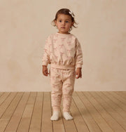 Quincy Mae Relaxed Fleece Sweatsuit- Red Bows | HONEYPIEKIDS