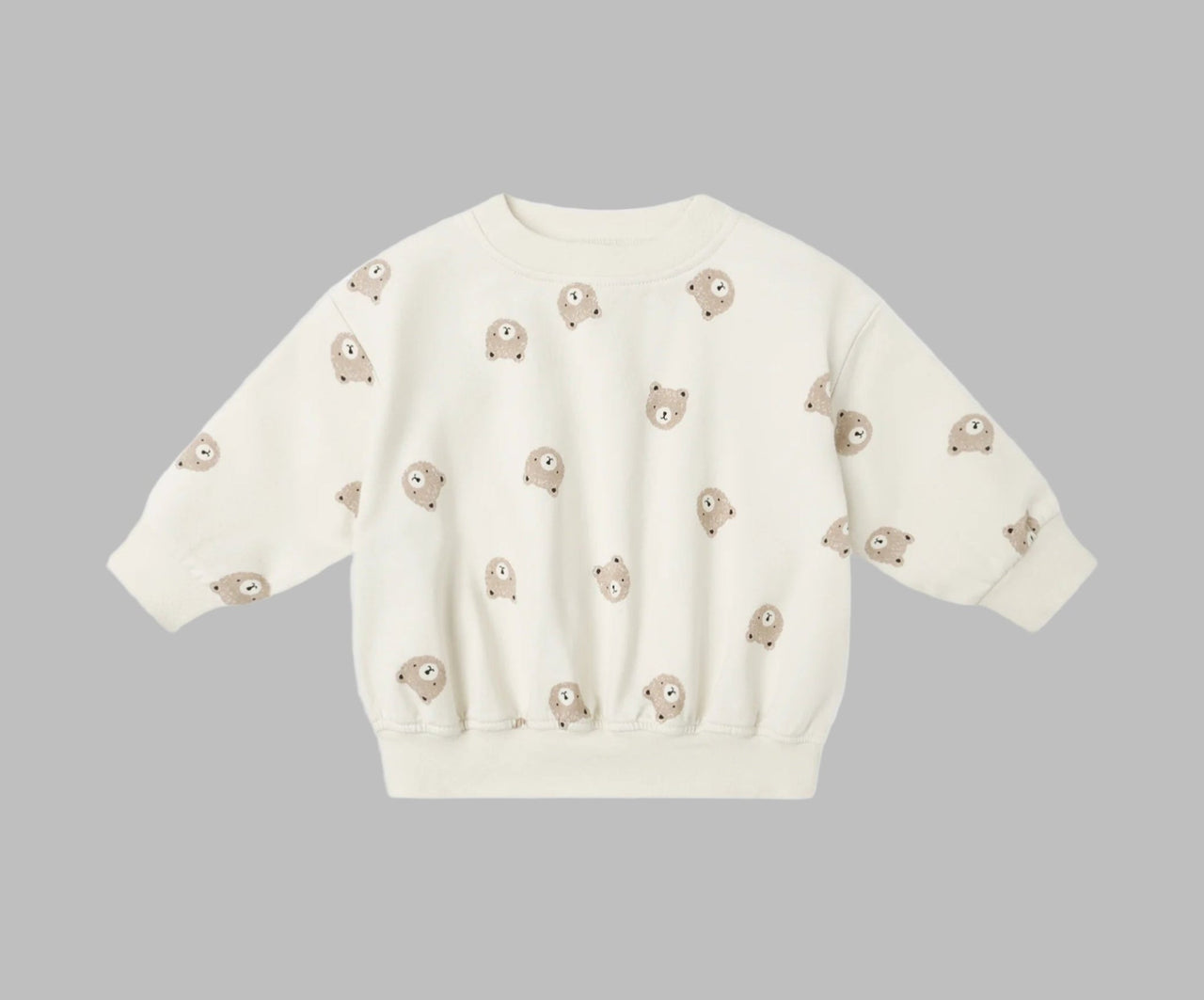 Quincy Mae Relaxed Sweatshirt - Brown Bear | HONEYPIEKIDS 