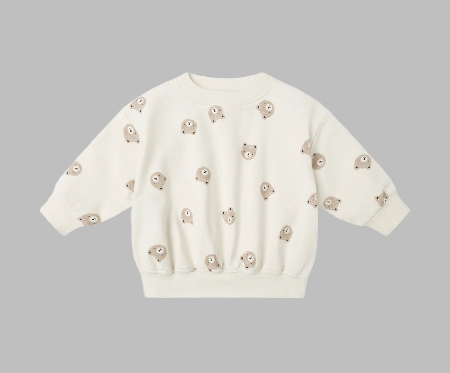 Quincy Mae Relaxed Sweatshirt - Brown Bear | HONEYPIEKIDS 