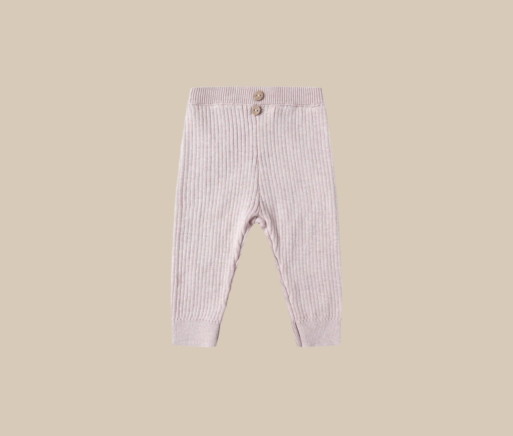 Quincy Mae Rib Knit Peplum Top and Knit Legging | Lilac |  HONEYPIEKIDS