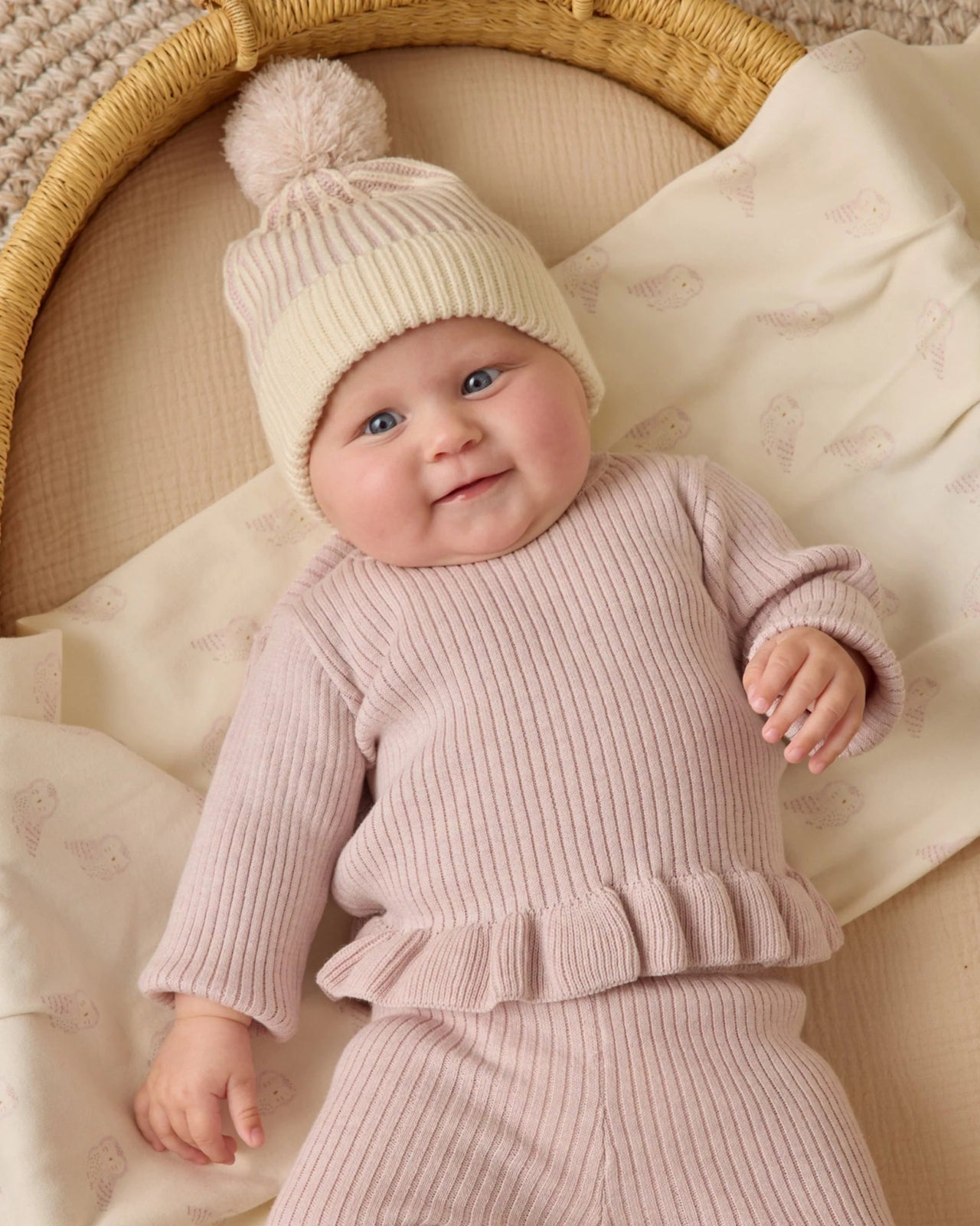 Quincy Mae Rib Knit Peplum Top and Knit Legging | HONEYPIEKIDS