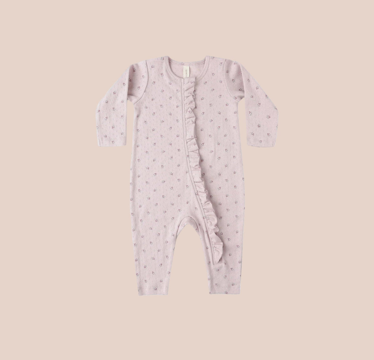 Quincy Mae Ruffle Jumpsuit | Lilac Ditsy | HONEYPIEKIDS
